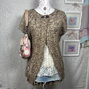 vintage cottage core babydoll sweater